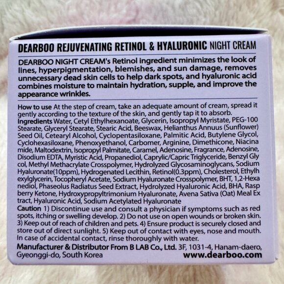 DEARBOO Rejuvenating Retinol Hyaluronic - Night Serum and Cream Set - Picture 5 of 5